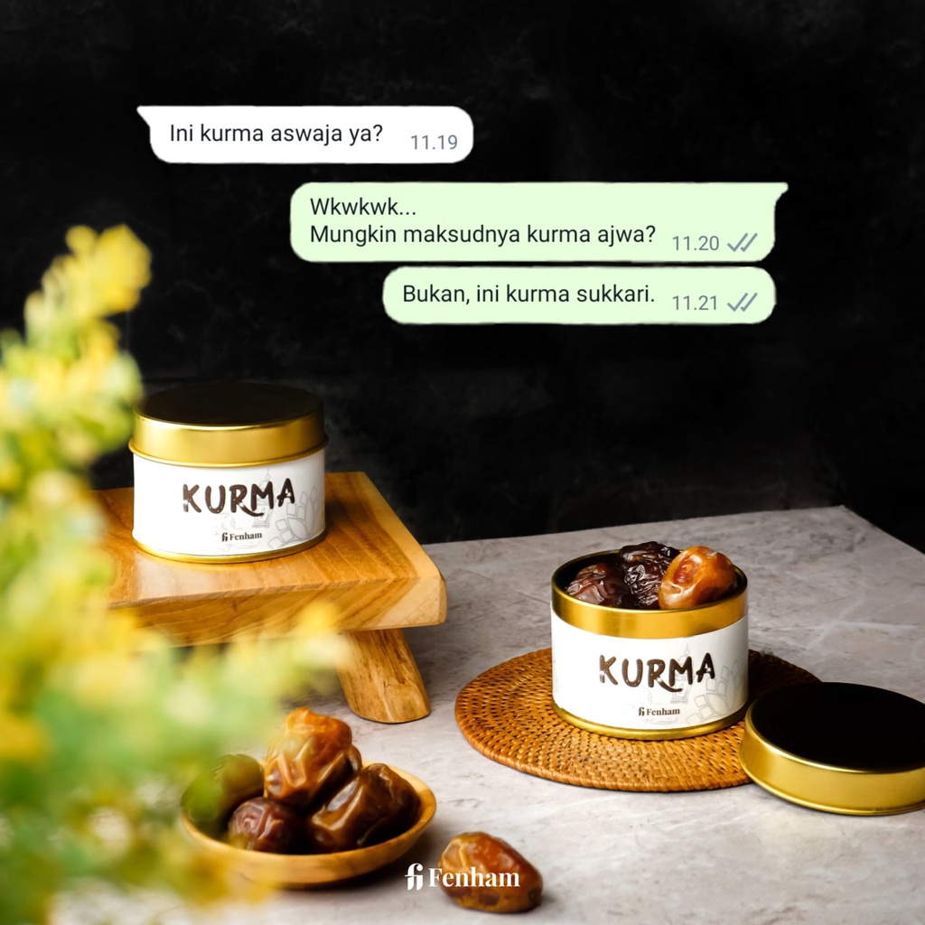 Kurma Sukkary / Kaleng Kurma Kaleng / Kurma Fenham / Fenham Islamic Gift