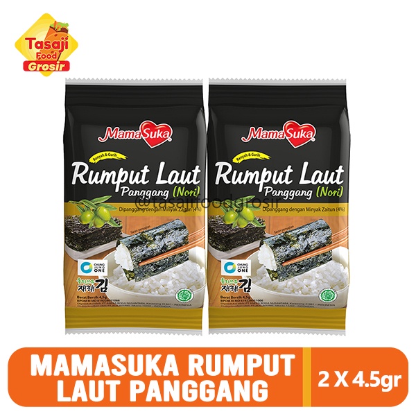 

Mamasuka Rumput Laut Panggang - Nori Original 2 X 4.5 Gram