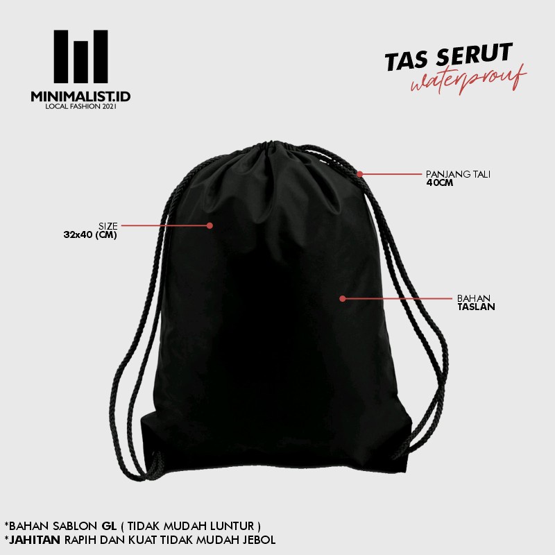 COD TAS RANSEL SERUT/ TAS OLAHRAGA/ TAS FUSTAL PRIA WANITA TERLARIS STRINGBAGS TAS FASHION PRIA WANITA TAS SEKOLAH TAS KULIAH TAS SEKOLAH BAHAN KANVAS TASLAN WATERPROOF  DRAWSTIGS STRINGBAGS SLINGBAGS KANVAS TASLAN TERLARIS