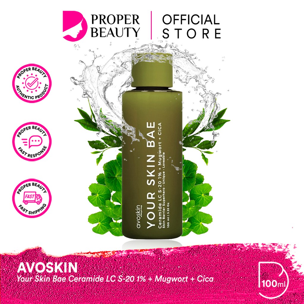 AVOSKIN Your Skin Bae Ceramide LC S-20 1% + Mugwort + Cica Indonesia / Skin Barrier Hero Toner Serum