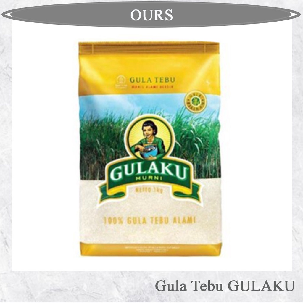 

GULAKU 1kg gula tebu gulaku gula pasir 1 kilogram