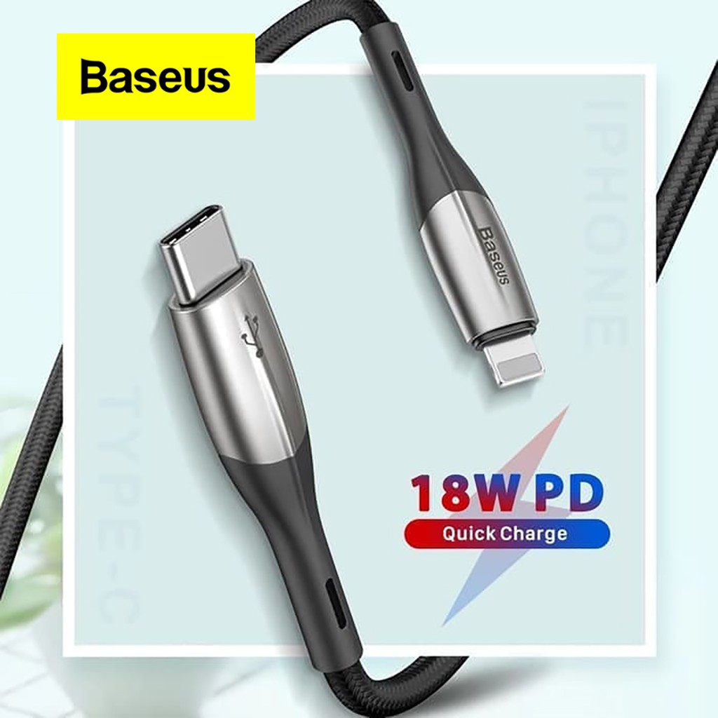 Baseus PD Flash Charger Quick Cable Type C to Lightning Data Kabel