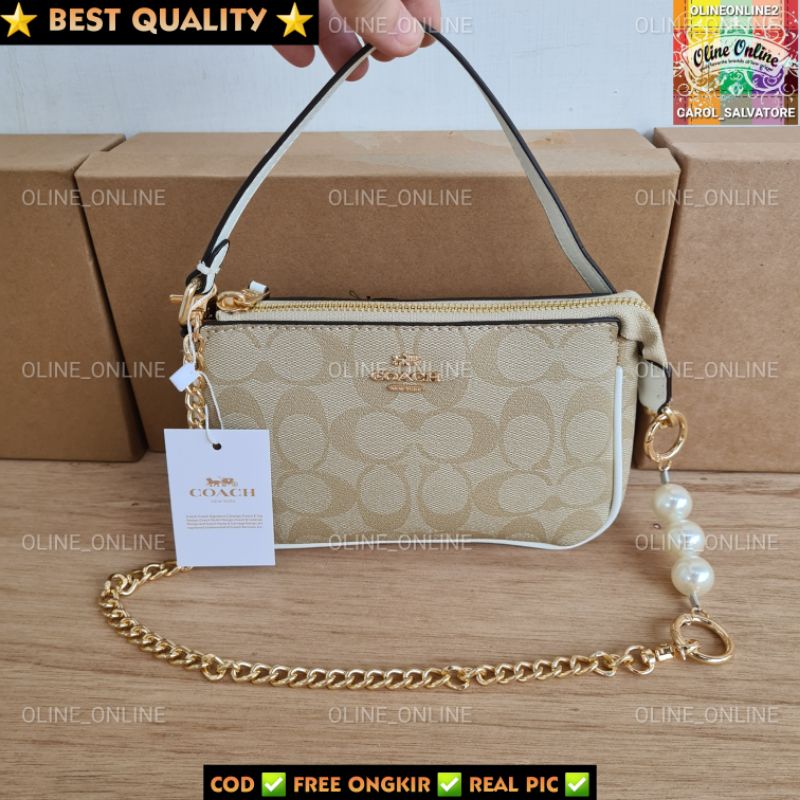 tas wanita shoulder bag logo floral rajut aplikasi bunga daisy flower aksesoris mutiara pearl CH gift set kondangan shoulder bag with box