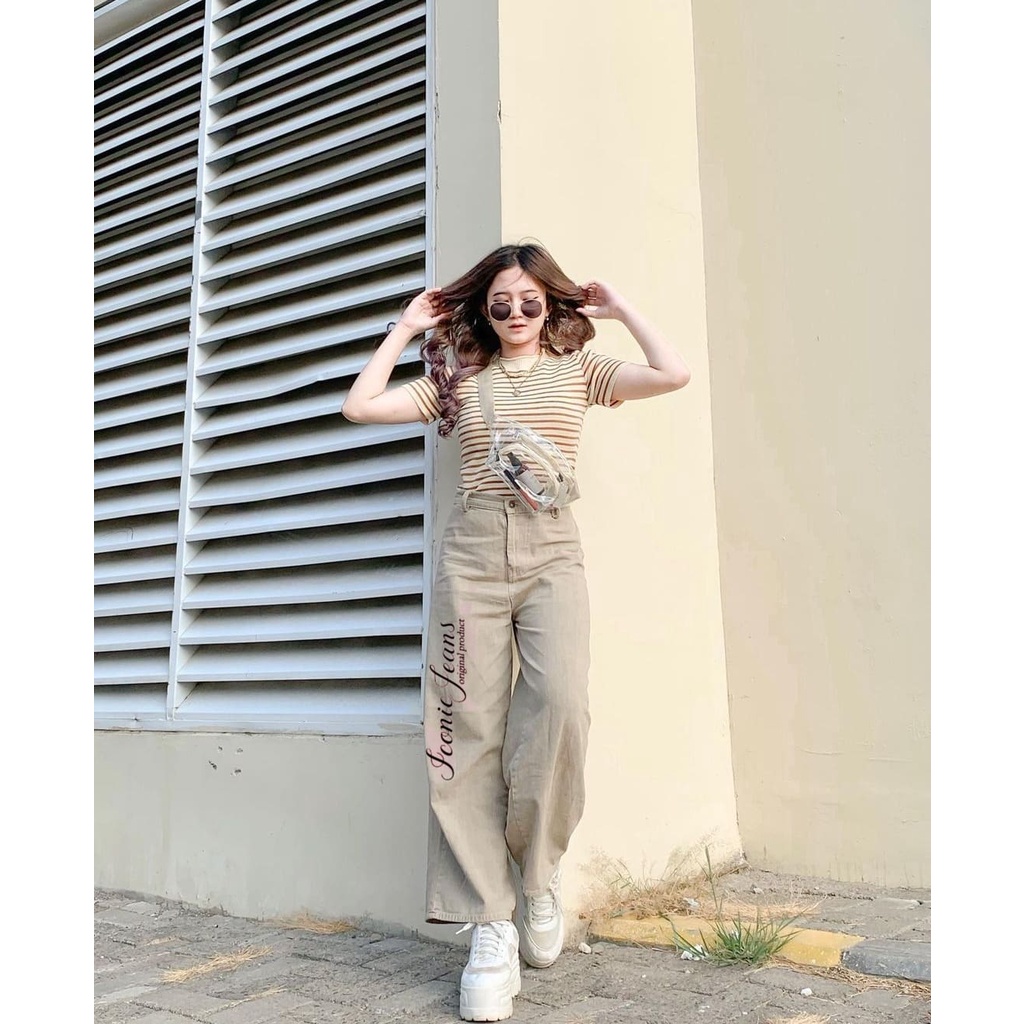 KULOT CREAM / KOREAN JEANS KULOT