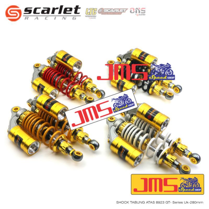 shock tabung atas scarlet ukuran 340 tiger cb 150 Mega pro suprax rxking gl pro shogun verza