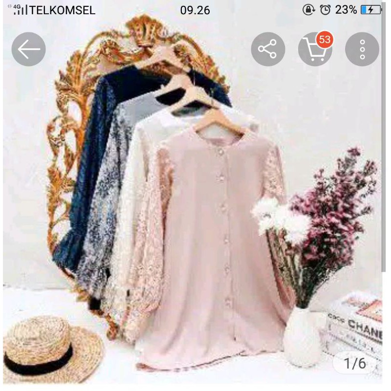 DIANE BLOUSE VANILLA HIJAB