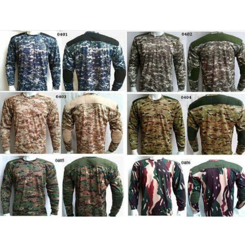 Kaos loreng panjang airud