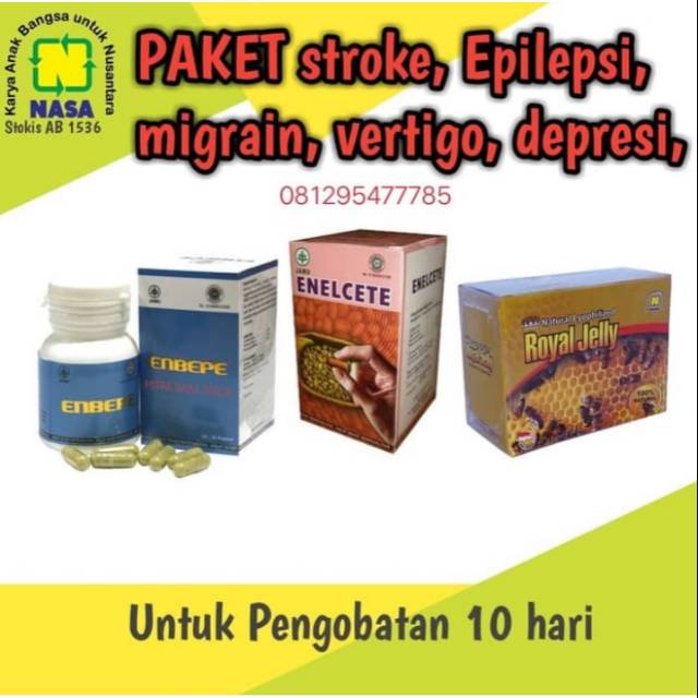 OBAT STROKE NASA HERBAL ENBEPE ROYAL JELLY ENELCETE/agennasajakarta5