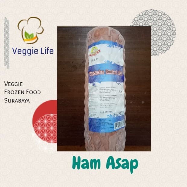 

Daging Asap - Soyatex-Ham Asap Merah Vegetarian / Vegetarian Smoked Rod / Daging Ham