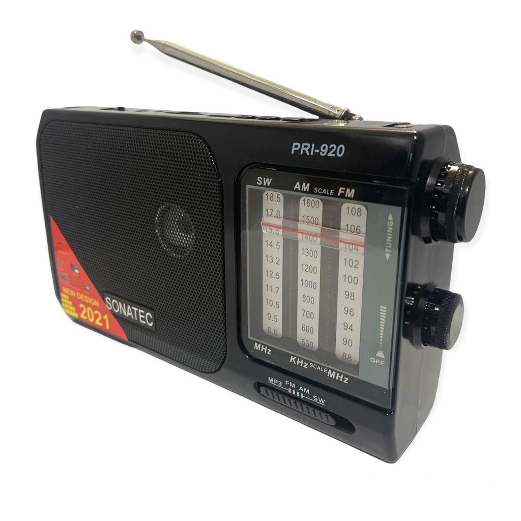 Radio Sonatec PRI-920 USB SD Card AM-FM Portable Radio