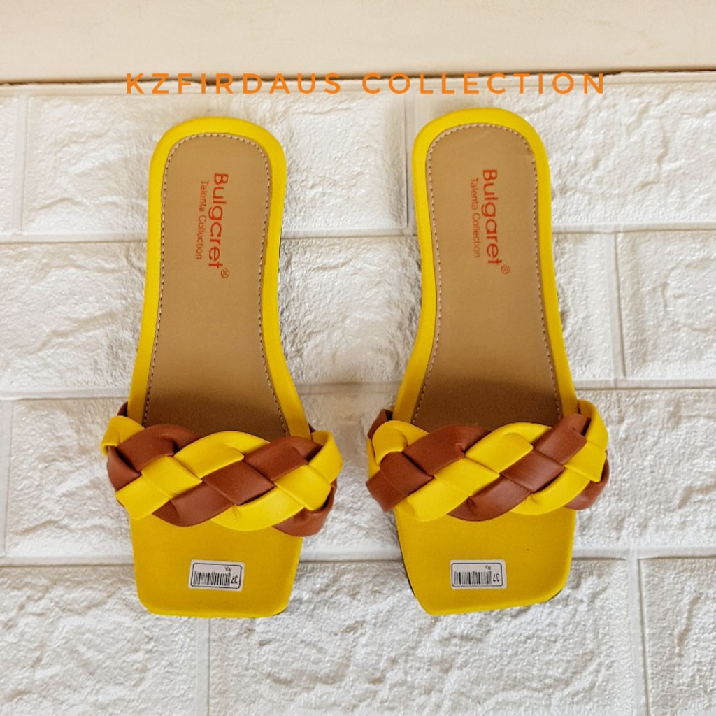 Sandal wanita terbaru 2021 flat model anyam