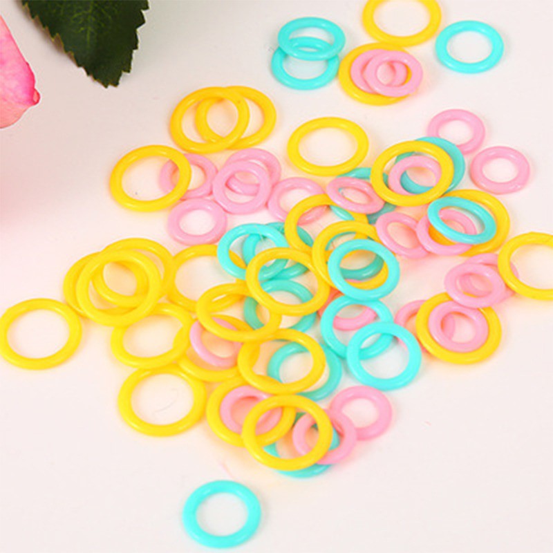 ANEKA - [10PCS] Ring Stitch Marker Penanda Rajutan Bahan Plastik