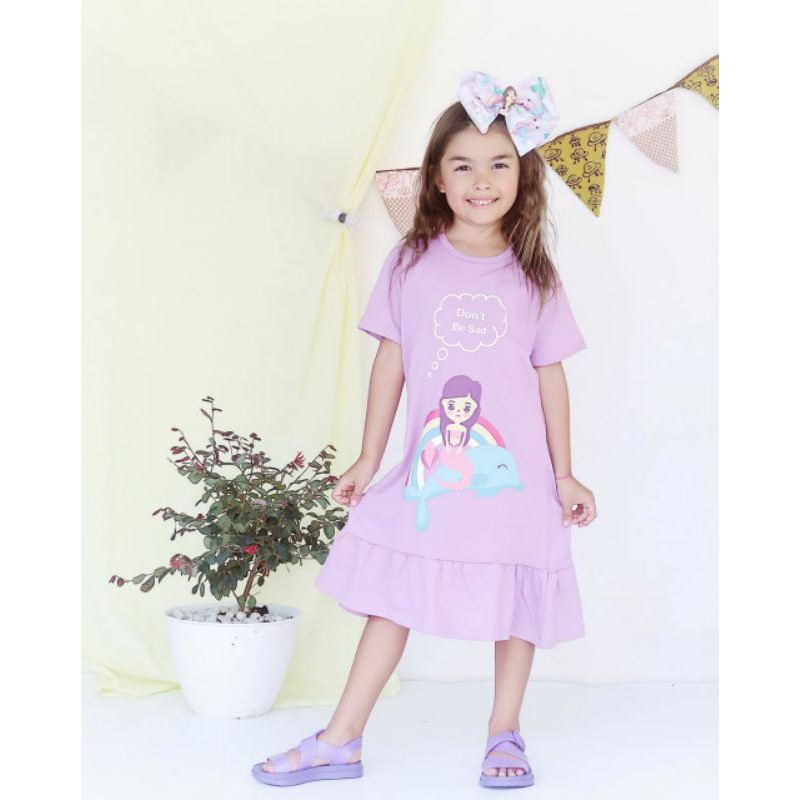 DRESS KAOS ANAK / DASTER ANAK Mini Dolphin