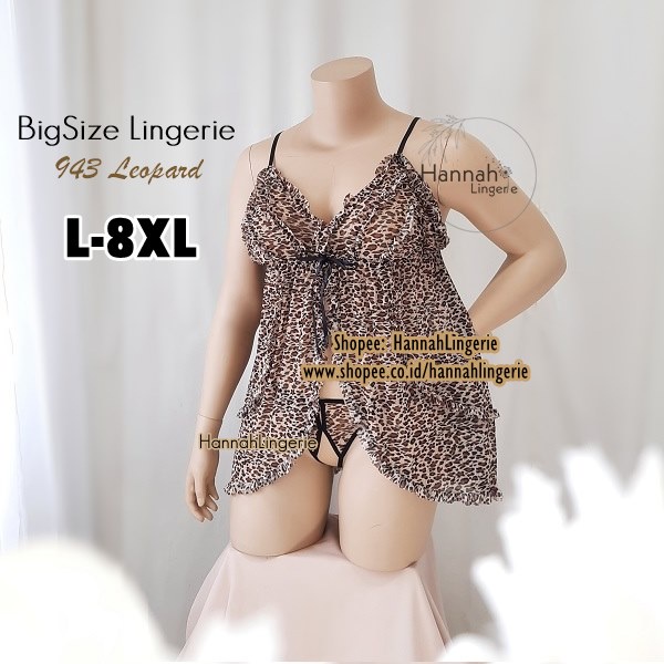 8XL 7XL 6XL 5XL 4XL - M Lingerie JUMBO BigSize Transparan Baju Tidur Seksi Lingering Cantik Ukuran Besar Big Size 943