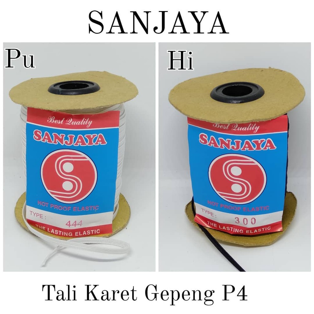 TALI KARET ELASTIS / TALI MASKER KARET / TALI ELASTIS GEPENG / TALI KARET GEPENG NAGA