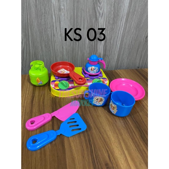 MAINAN ANAK PEREMPUAN MASAK MASAKAN SET KS03 / MAINAN KITCHEN SET MURA