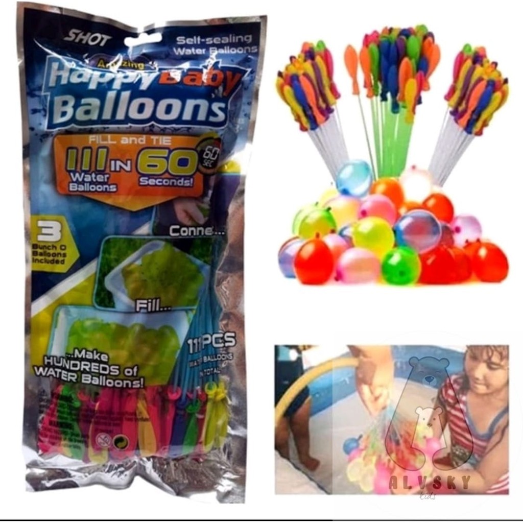 BALON AIR WATER BALOONS (ISI 111 PCS) / MAINAN BALON AIR