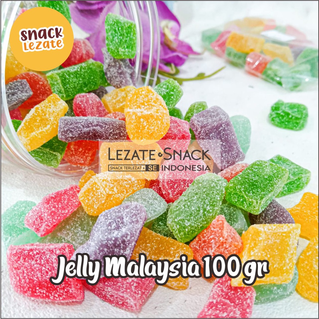 

Permen Jelly Malaysia 100gr / Jelly Rasa Buah / Permen Jelly Kiloan / Permen Jeli Murah