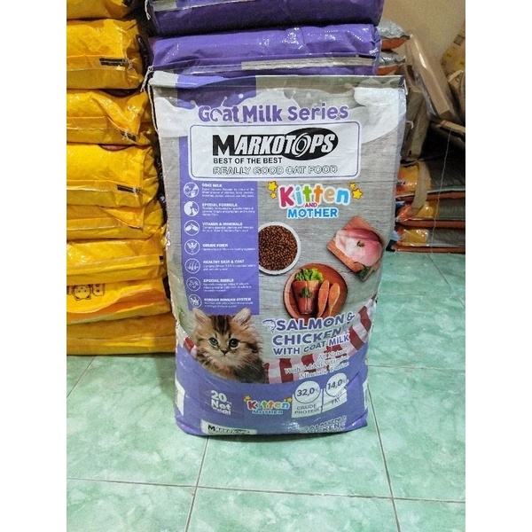 Grab / Gojek Markotops Kitten &amp; baby mom 20kg - makanan kucing