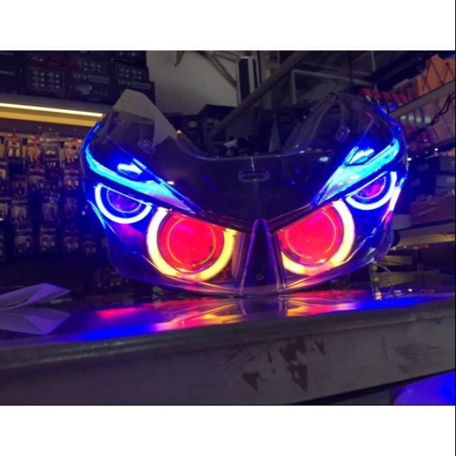 Jual Headlamp Honda Vario 150/125 + Projie Biled Aes Wst Drl alis lampu