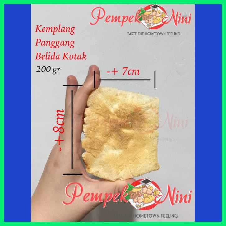 

KEMPLANG/KERUPUK PANGGANG/BAKAR IKAN BELIDA KOTAK (PEMPEK NINI)