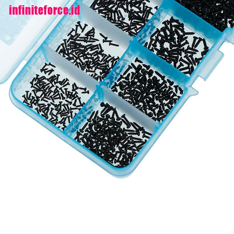 1000Pcs/set M1 M1.2 M1.4 M1.7 mix PA head micro screws round head