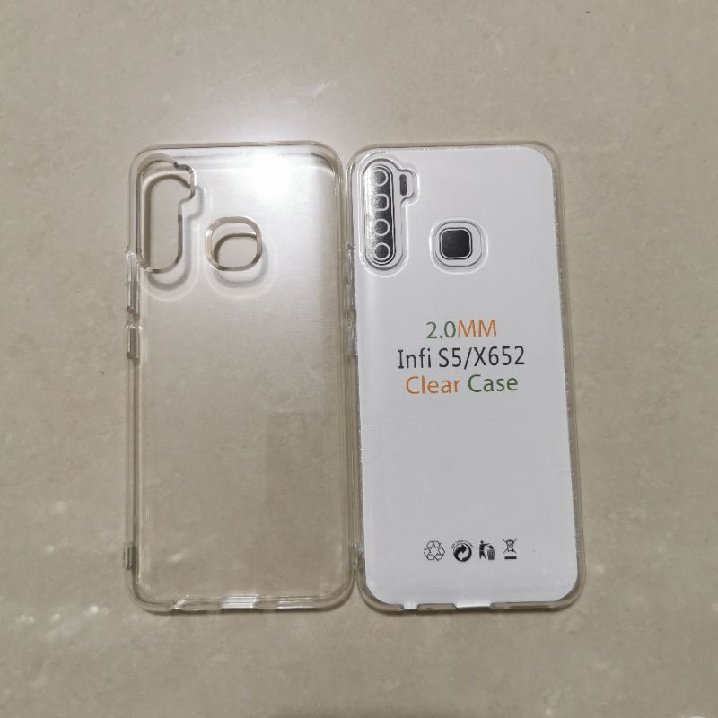 CASE INFINIX S5 / S5 LITE / X652 / X652B CLEAR HD TEBAL 2.0MM BENING SOFTCASE