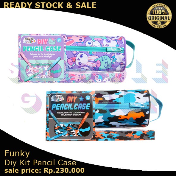 

[ORI] smiggle funky diy pencilcase kit