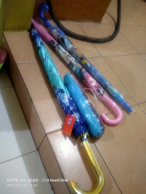 Payung Lipat 3 Satin Tas Motif Random Osaka 301