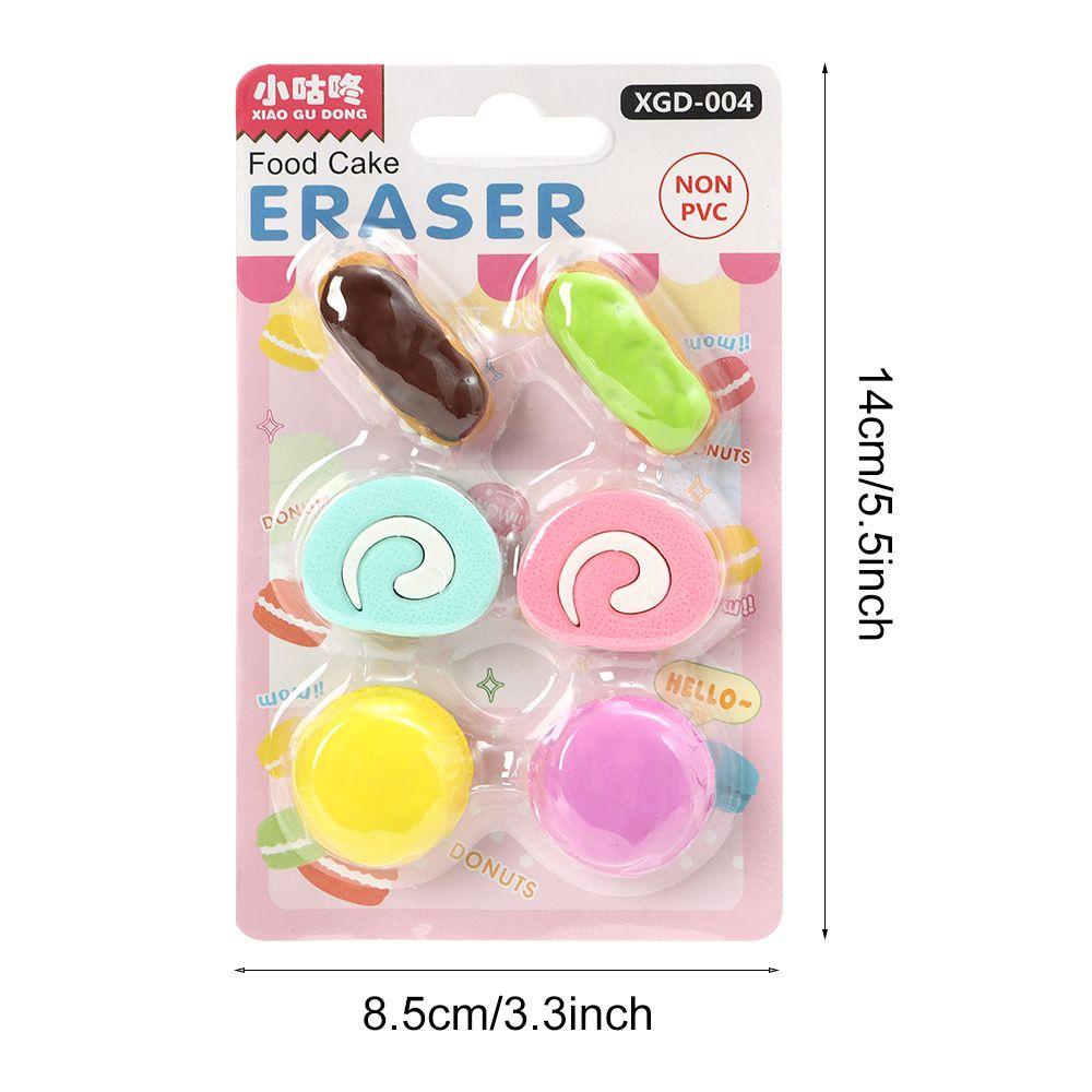 R-flower Rubber Eraser Cute Kawaii Drawing Aksesoris Hewan Perlengkapan Kantor Sekolah Alat Tulis Eraser Set