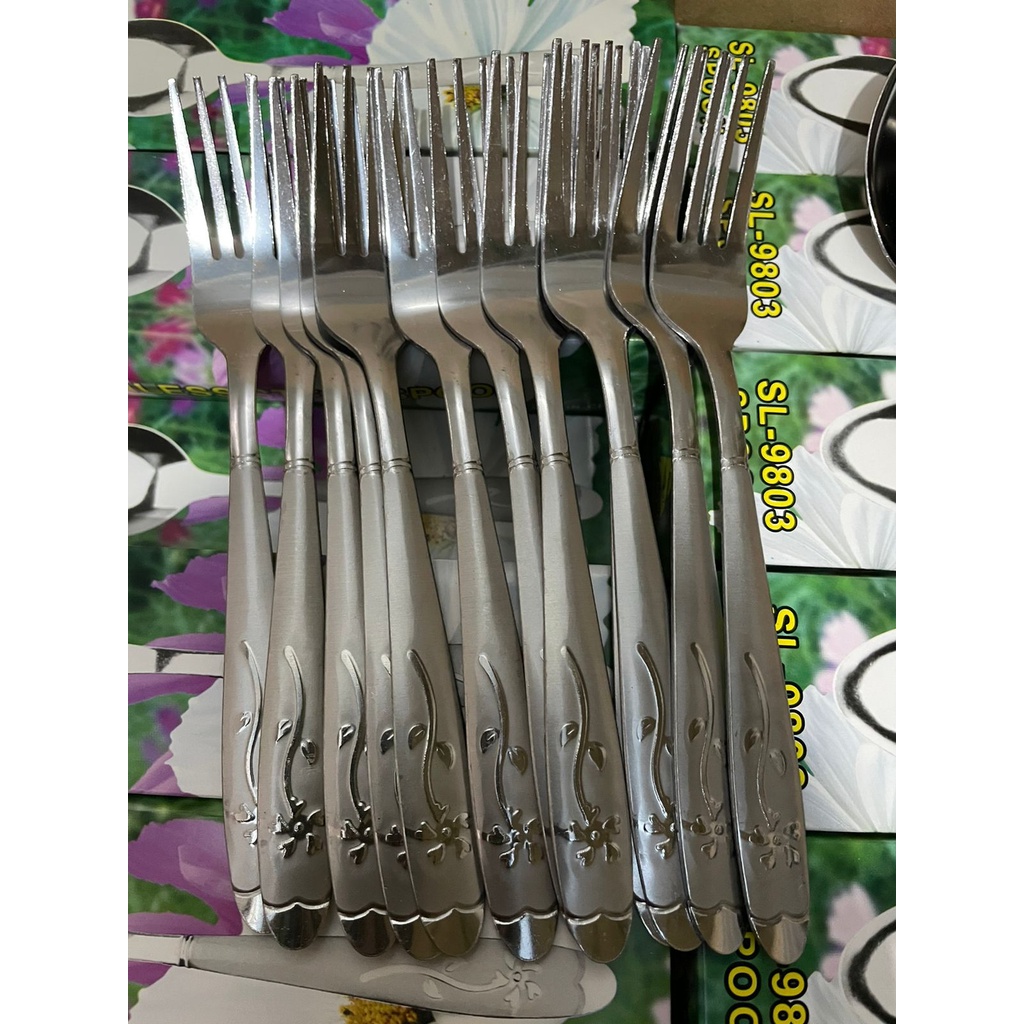 SENDOK MAKAN GARPU 12pcs SEALION TEBAL SATINLESS STEEL SENDOK RESTO WARUNG CAFE MURAH