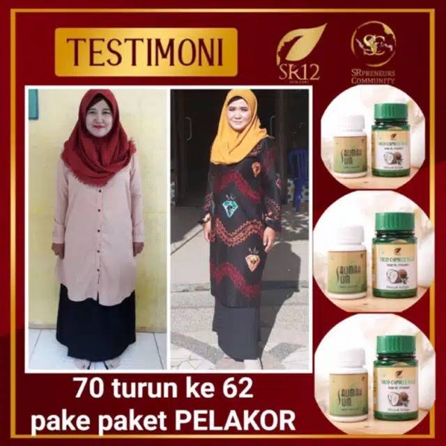 Salimah Slim SR12 Original Paket Pelakor Pelangsing Badan Cepat dan Ampuh Peluntur Lemak Kotor BPOM Perut Buncit Wanita Herbal Ori 100%