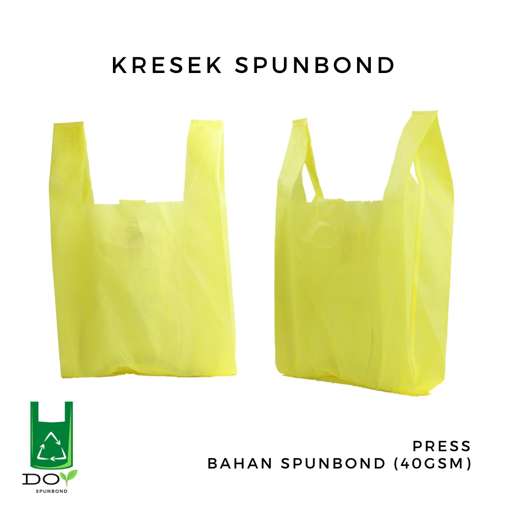 

TERMURAH! TAS KRESEK SPUNBOND SEDANG 28x45x12 / TAS KAIN / GOODIE BAG / TOTTE BAG