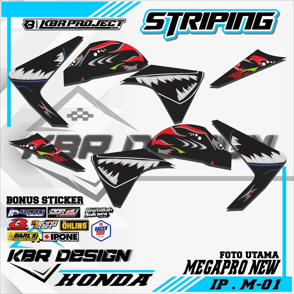 MEGAPRO NEW (COD) STICKER STRIPING MOTOR MEGAPRO NEW.01