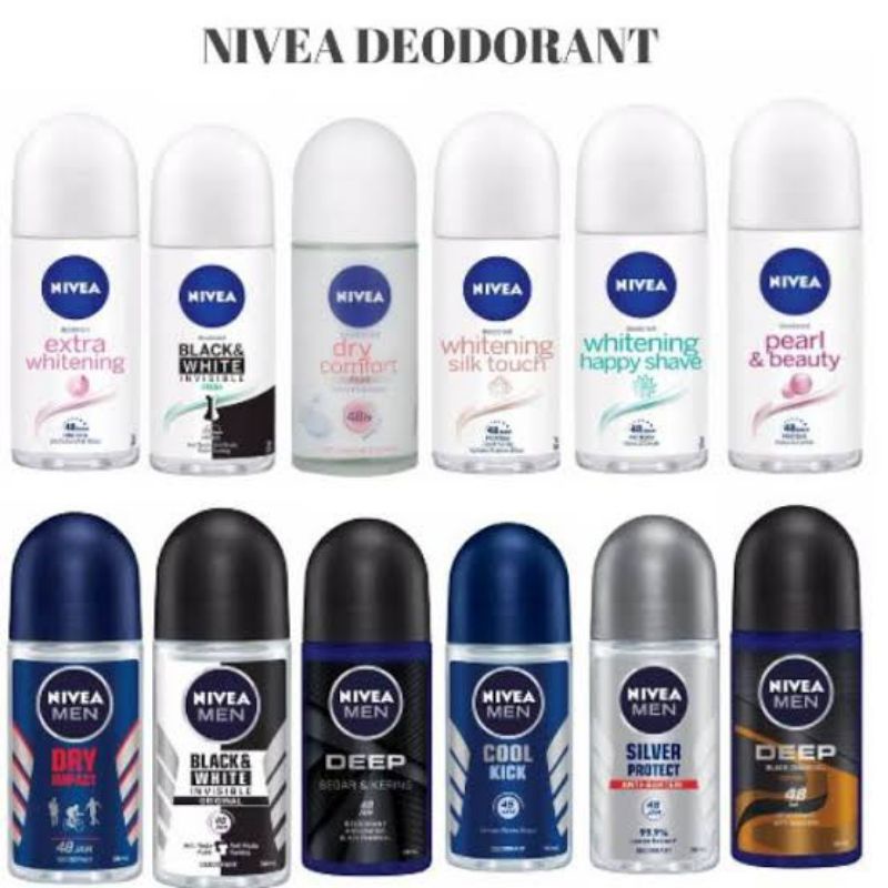 Nivea deodorant roll on 50 ml || Nivea men deodorant roll on cool kick Nivea deodorant Brightening