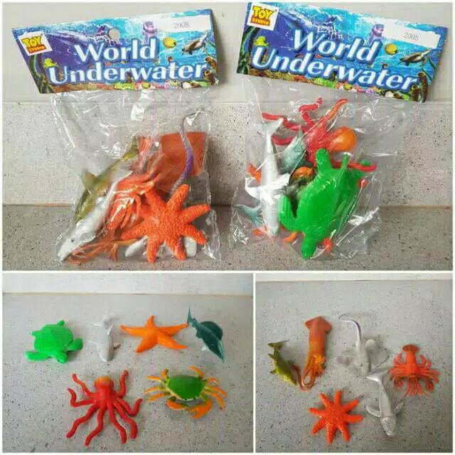 MAINAN MINIATUR HEWAN LAUT - MAINAN ANAK EDUKASI  - EDUKATIF