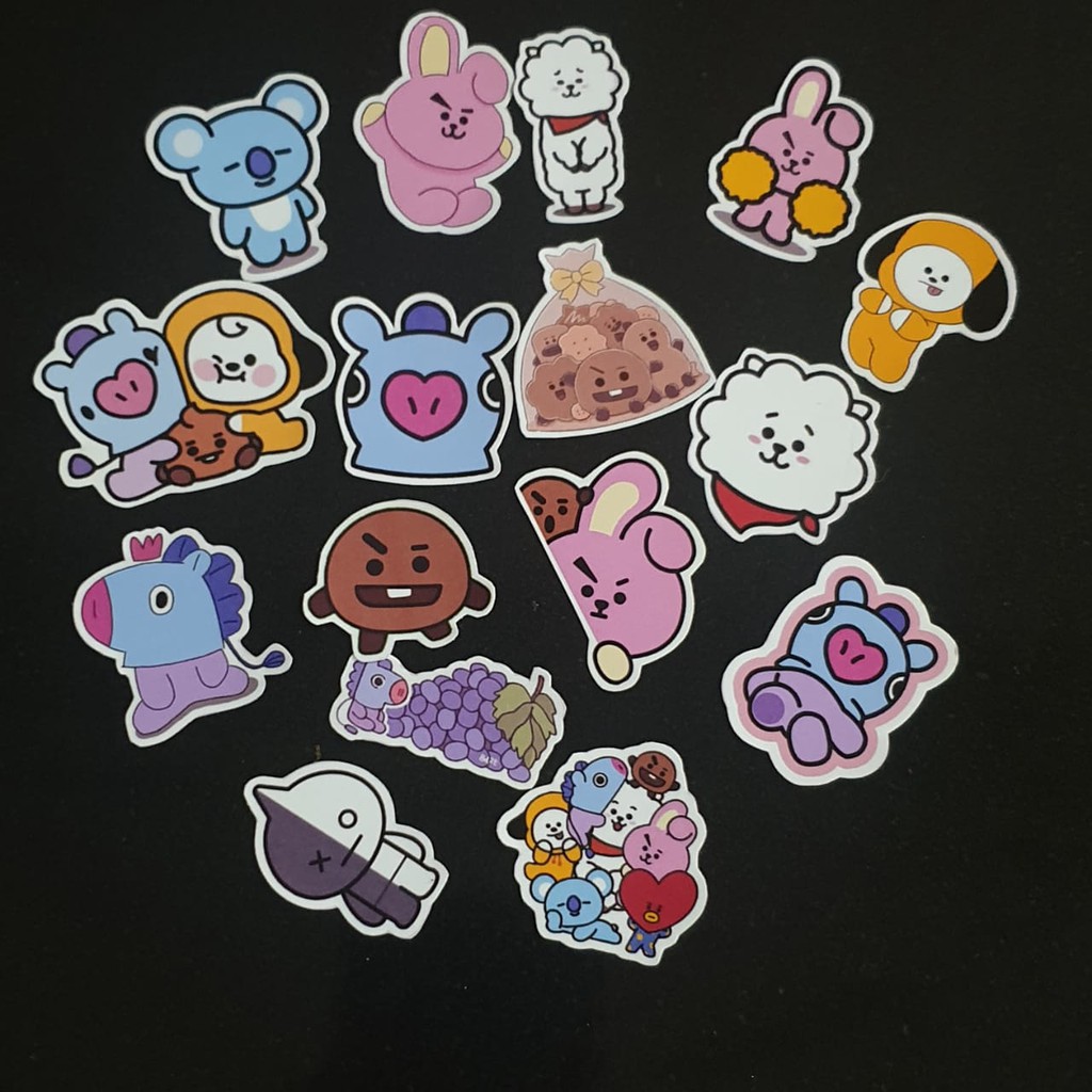 

Stiker BT21 ecer tanpa laminasi