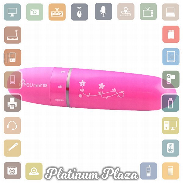 Face Lift and Eye Mini Massage Pen / Pena Pijat - mini 208 - Pink`K892RO-