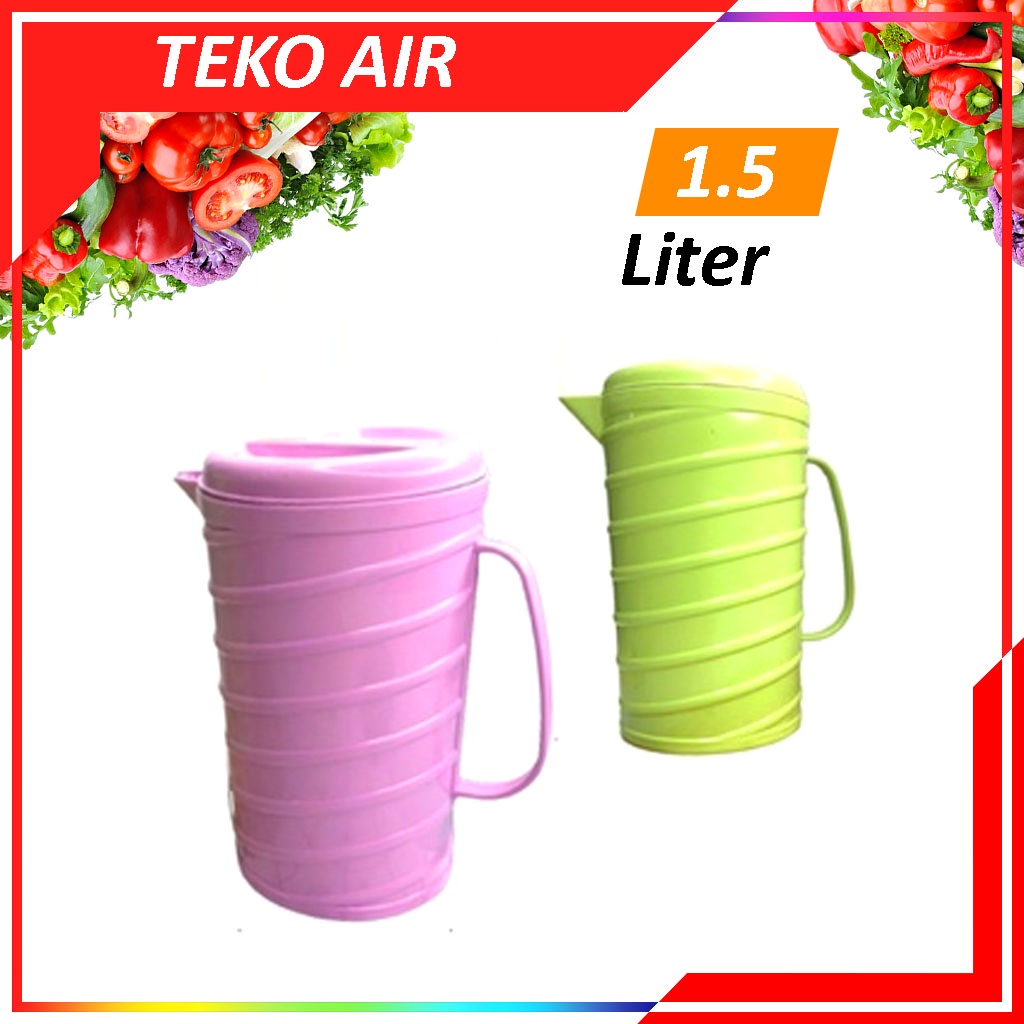 Teko Plastik Tempat Air Minum Water Jug Ukuran 1,5 Liter Model Ulir - Teko Air 1.5 Liter