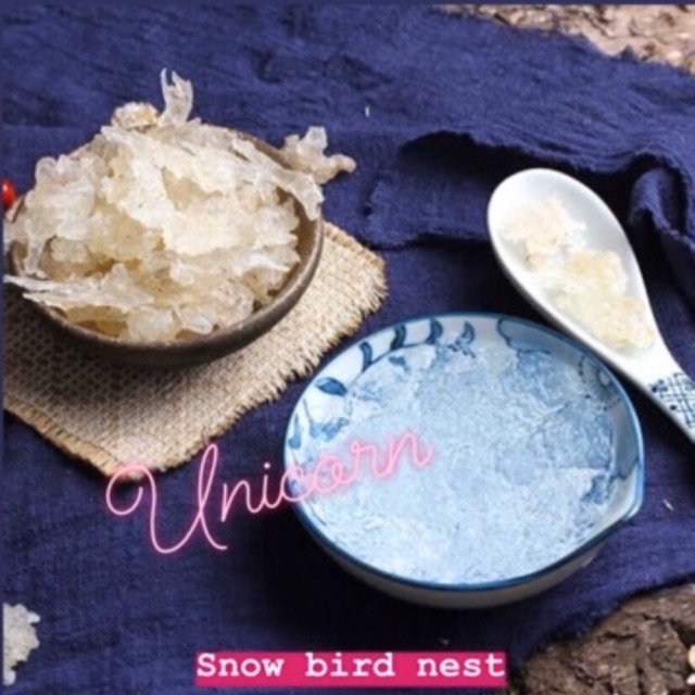 

Snow bird nest kualitas SUPER bisa panjang panjang / xue yen / sarang burung salju