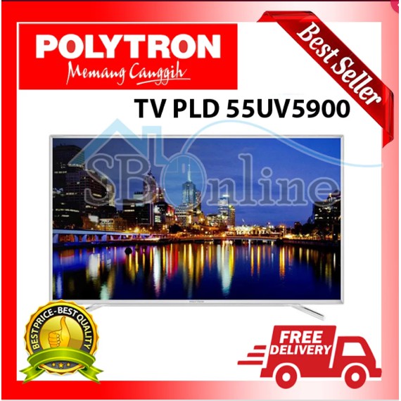 LED SMART TV 4K UHD POLYTRON PLD-55UV5900