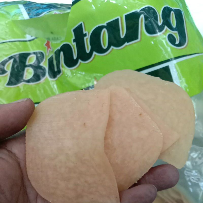 

Kerupuk Ikan Mentah Cap BINTANG 250gr