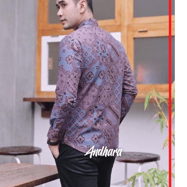 Update BAJU BATIK PRIA  TERLARIS LILAC LENGAN PANJANG ORIGINAL