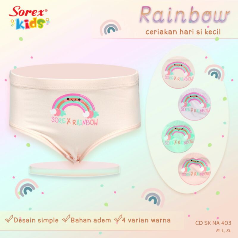 Cd Sorex Kids artk NA | Celana Dalam Anak Perempuan Segi Tiga