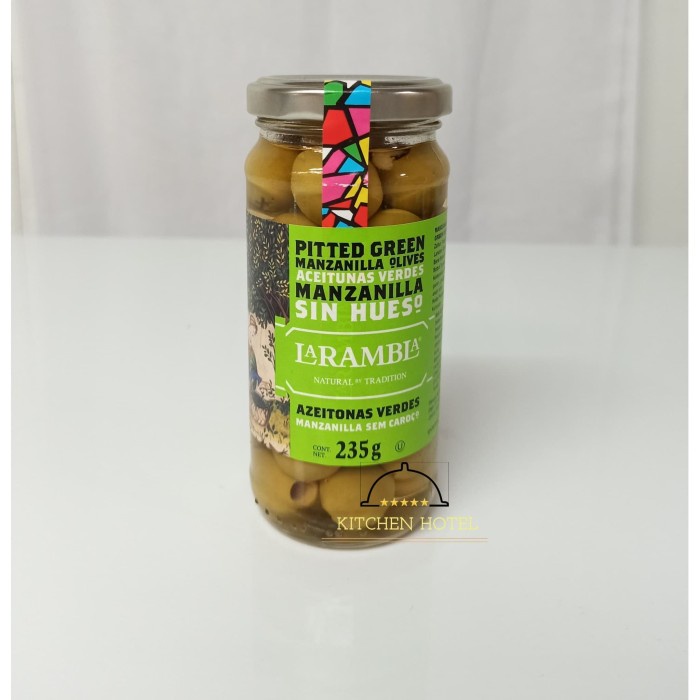 

ds20112s La Rambla Olives Pitted Green 235 Gr | Buah Zaitun Hijau Buang Biji Xa20X1