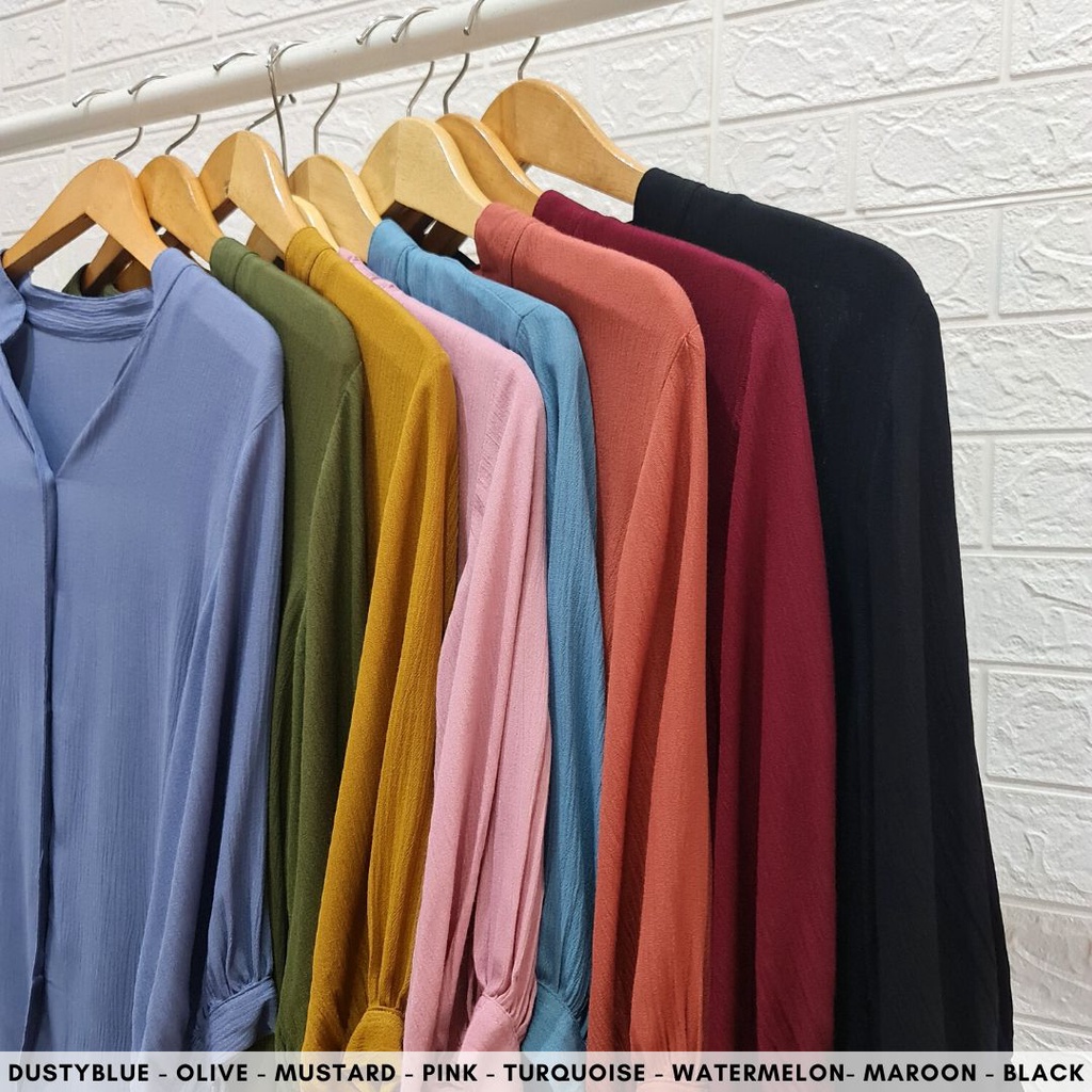 3630 gracia oversized blouse polos atasan kerja busui friendly