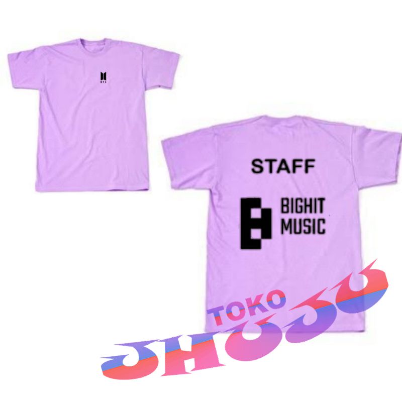 Baju Tshirt BTS logo STAFF BIGHIT MUSIC // BTS shirt