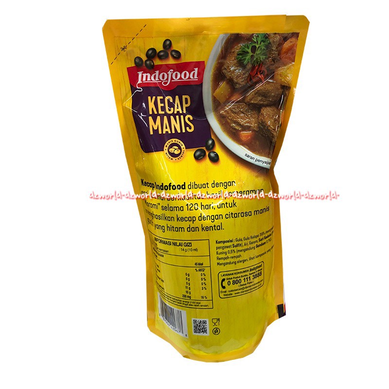 Indofood Kecap Manis 600ml Refill Pouch Plastik Ketchup Isi Ulang Indo Food