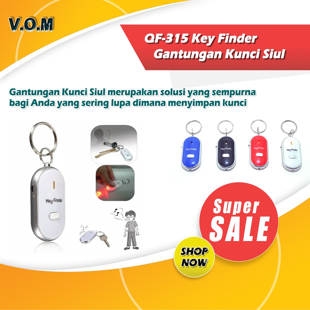 VOM-QF-315 Gantungan Kunci Siul / Key Finder 0342