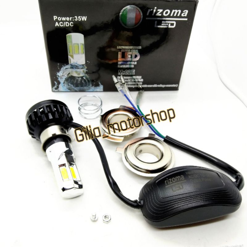 Lampu Depan Motor 6 Led Mata Rizoma LED 6 sisi Rizoma LED  Nyala Putih LED Depan Motor